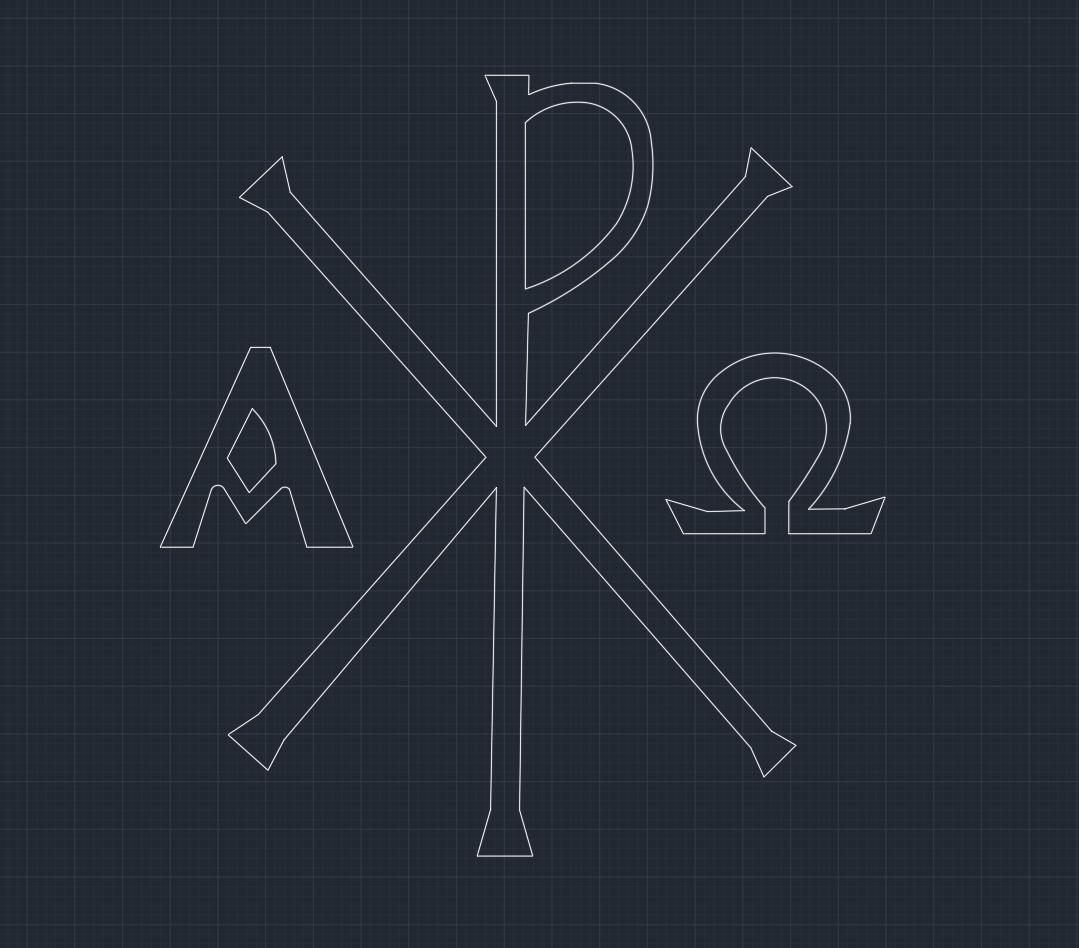 Chi Rho Alpha Omega Vector Chi Rho Alpha Omega Dwg/dxf/svg/pdf - Etsy