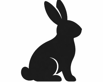 Bunny Silhouette - DXF SVG PNG dwg