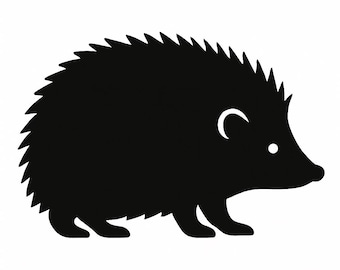 Hedgehog Silhouette - DXF SVG PNG dwg