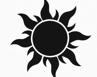 Sun Silhouette - DXF/SVG/png/dwg