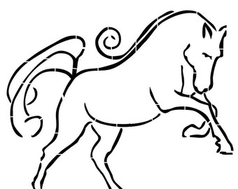 Horse plasma cut/laser cut dxf/dwg/svg/png