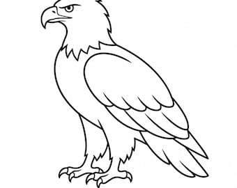 Eagle Outline - DXF SVG PNG dwg