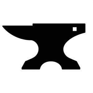 Aambeeld silhouet - DXF SVG PNG dwg