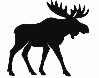 Moose Silhouette - DXF SVG png DWG