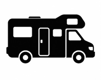 Camper Silhouette - DXF SVG PNG dwg