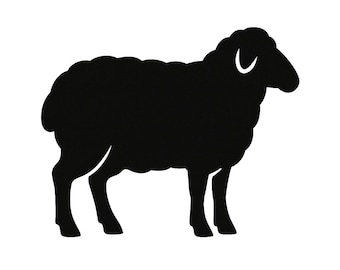 Sheep Silhouette - DXF, dwg, SVG, png