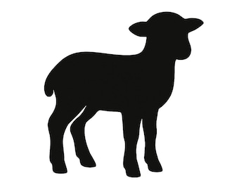 Lamb Silhouette - DXF dwg SVG png