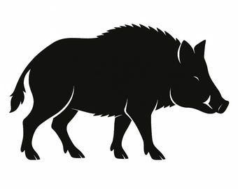 Boar Silhouette - DXF SVG PNG dwg