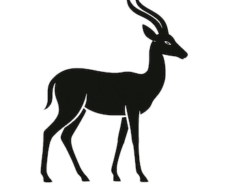 Gazelle  Silhouette - DXF SVG PNG dwg