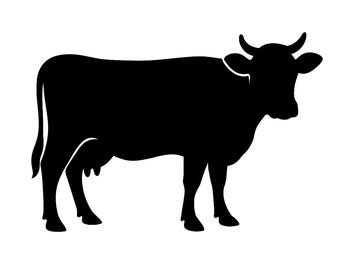 Cow Silhouette DXF dwg SVG png