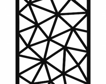 Triangular Geometric Pattern - DXF SVG PNG dwg