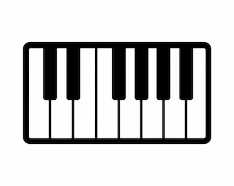 Piano Silhouette - DXF SVG PNG dwg