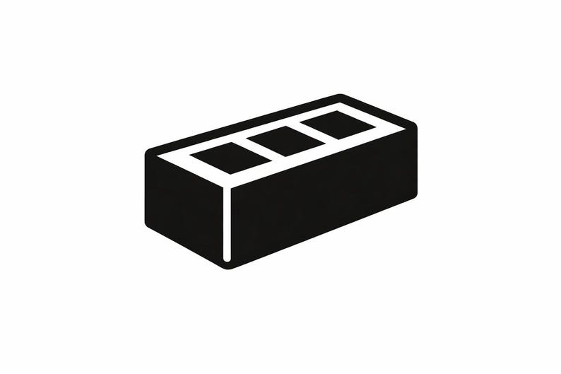 Brick Silhouette - DXF SVG PNG Dwg - Etsy