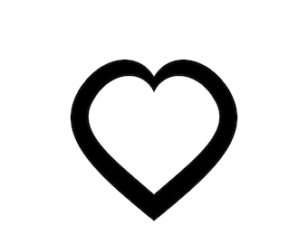 Heart Outline - SVG DXF dwg png