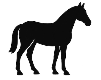 Horse Silhouette DXF dwg SVG png