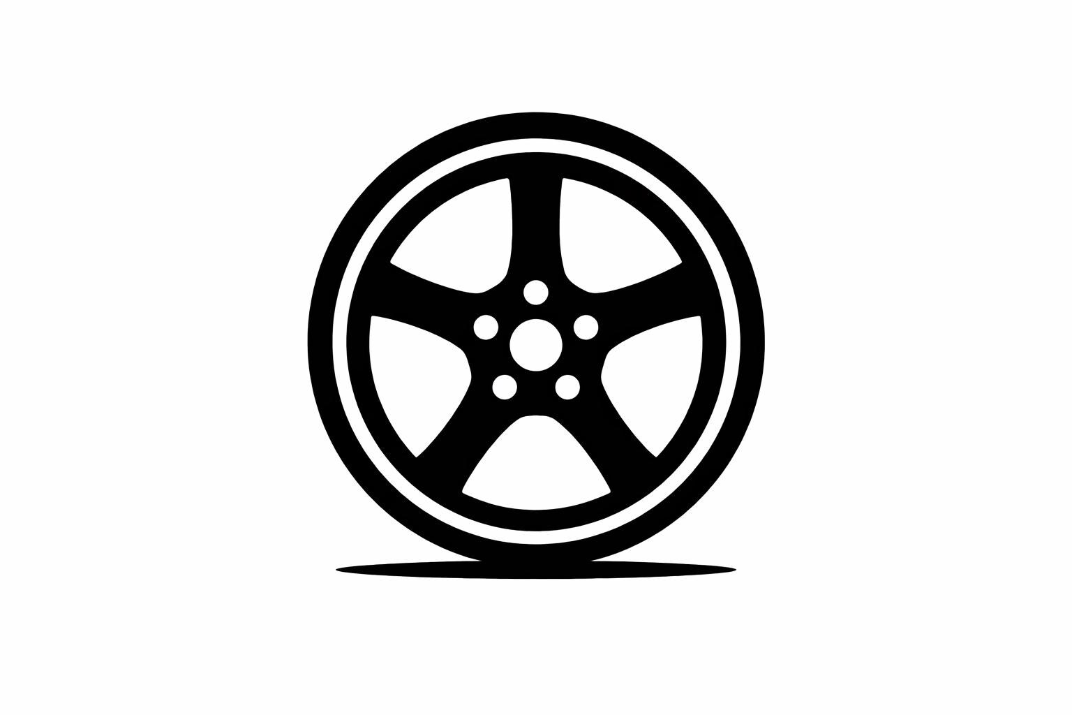 Wheel-rim Silhouette - DXF SVG PNG Dwg - Etsy
