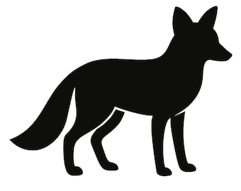 Fox Silhouette - DXF SVG png dwg