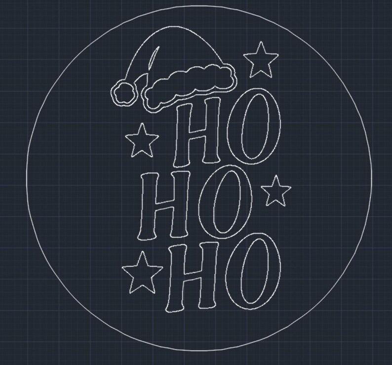 Papillon Natalizio Blu Con Scritta Santa Ho Ho Ho &ndash; Nuovo Con Etichette
