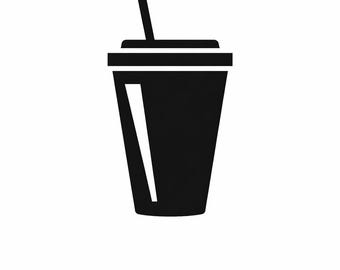 Sodakoppssilhuett - DXF SVG PNG dwg
