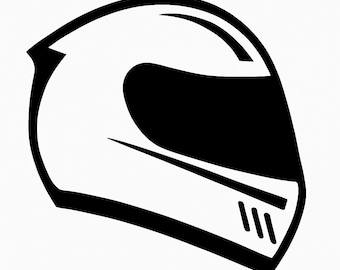 Capacete de MotoGP DXF SVG PNG DWG - Silhueta de Corrida de Automobilismo
