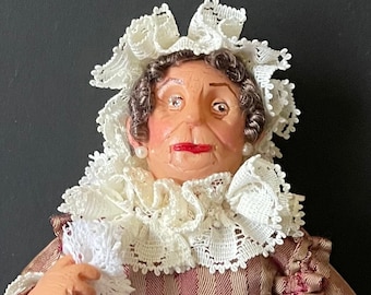 MRS BENNET Artisan twelve scale miniature character doll for your dollhouse or diorama OOAK