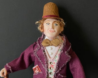 THE CHOCOLATE TYCOON Twelfth scale artisan miniature character doll for your dollhouse or diorama