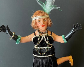 EMERALD Twelfth scale miniature character doll for your dollhouse