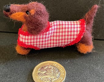 Twelfth scale needle felted pet dog