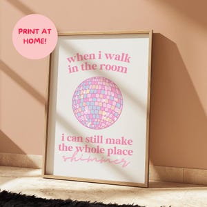 Taylor Swift Bejeweled | Digital Download Lyrics Print | Inspired Print Whole Place Shimmer Print, Taylor Swift Wall Art | Girly Bedroom