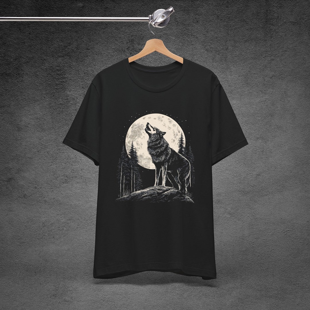 Wolf Shirt Werewolf Shirt Grunge Shirt Gothic Shirt Punk Shirt Gift for ...