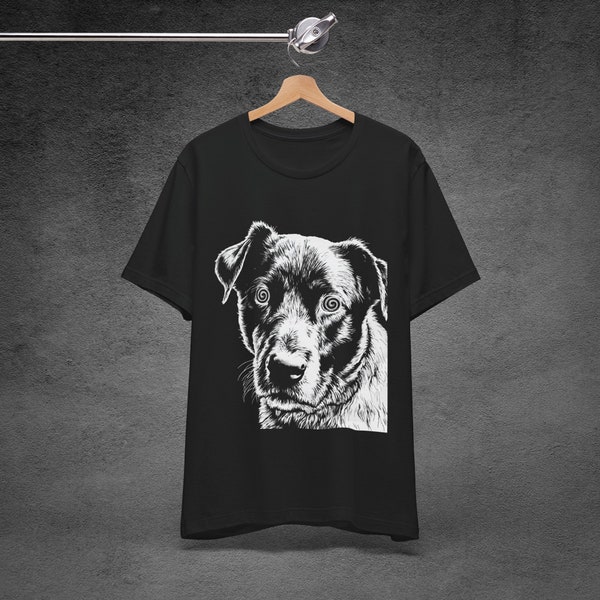 Psychedelic Dog T-Shirt | Trippy Shirt | Gothic Alt Clothing | Dark Aesthetic Fashion | Crust Punk Grunge | Bella+Canvas