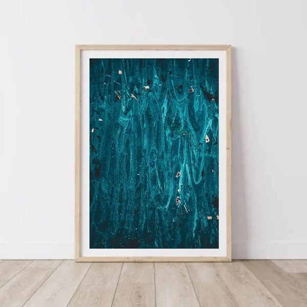 BLUE, Abstract, Parted Water, Pharao, Mose, Exodus, Christian Art, Acrylic Painting, Wall Decor, Wallart, Artwork, Digital Print, Decoration