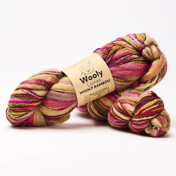 Wooly Bamboo: Hand-dyed and environmentally friendly natural wool - knitting yarn & crochet yarn