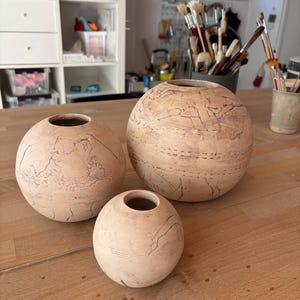 Set di tre vasi