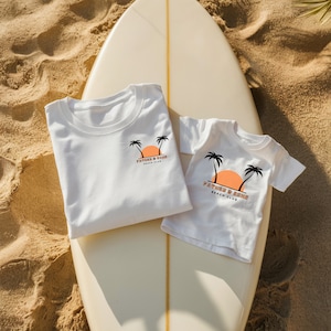 Father & Sons Beach Club Est 2024 Shirt | Son Sizes 2T, 3T, 4T, 5T | Father Sizes S, M, L, XL, 2XL, 3XL