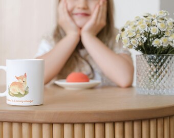 Embrace our Deer inspired ceramic mug Gifts Ideas for kids and adults