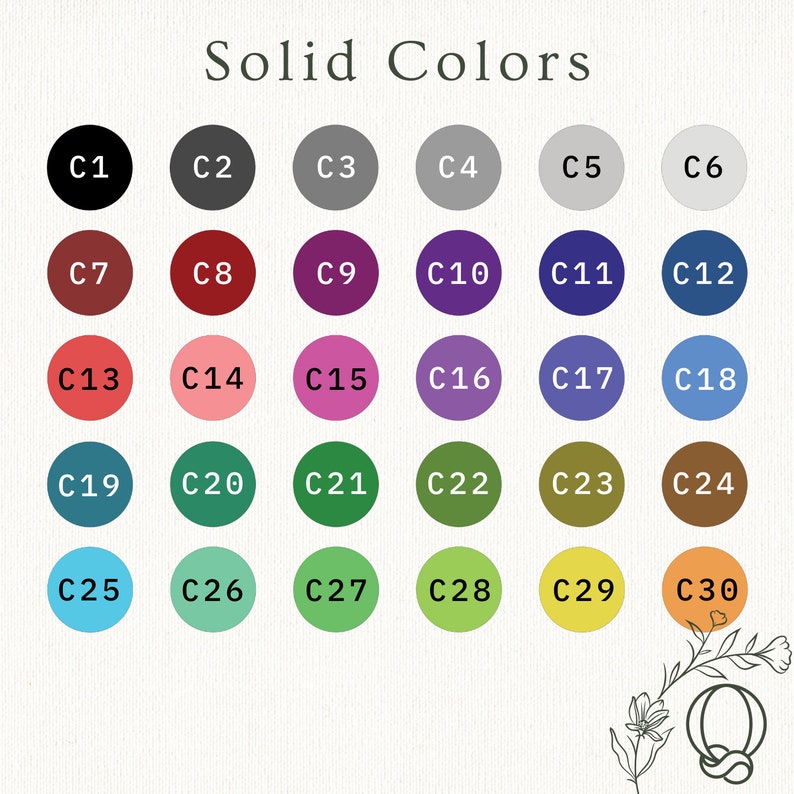 30 colors to choose from
30 colors
Create your own gradients