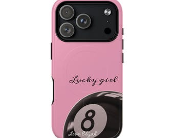 Lucky Girl 8-Ball Handyhülle | Robuste magnetische Hülle