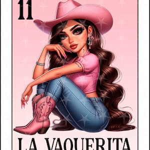 Carte Loteria en espagnol, Design par sublimation, Carte numérique La Vaquerira, Téléchargement instantané, Design espagnol, La Vaquerita, PNG Carte Loteria