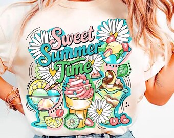 Design de Sublimação de Sorvete: Doce Verão PNG (Download Digital)