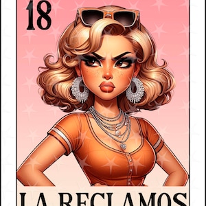 Carta della lotteria in spagnolo, Design a sublimazione, La Reclamos design PNG, Download immediato, Design spagnolo, La Reclamos, Carta della lotteria spagnola