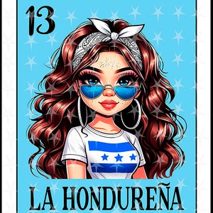 Loteria card en espanol, Design a sublimazione, Design digitale a sublimazione, Download immediato, Design spagnolo, La Hondurena,Loteria La Hondurena