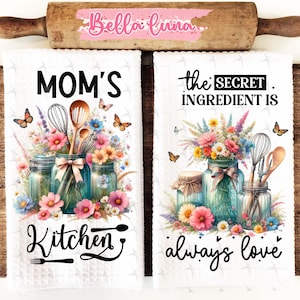 Mom Geschirrtuch Sublimationsdesign, Küchen Dekor Digitaldruck, Digital Download, Digitales Geschirrtuch Design, Mamas PNG Design