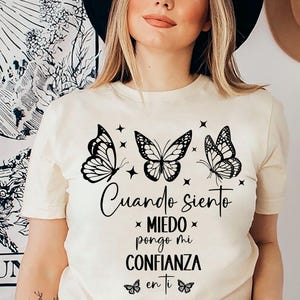 Spanish Bible Verse Sublimation Design: Pongo Mi Confianza En Ti (Digital Download)