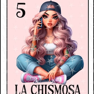 Tarjeta Loteria en español, Diseño de Sublimación, Diseño Digital de Sublimación, Descarga Instantánea, Diseño Español, La CHISMOSA, Tarjeta Loteria PNG