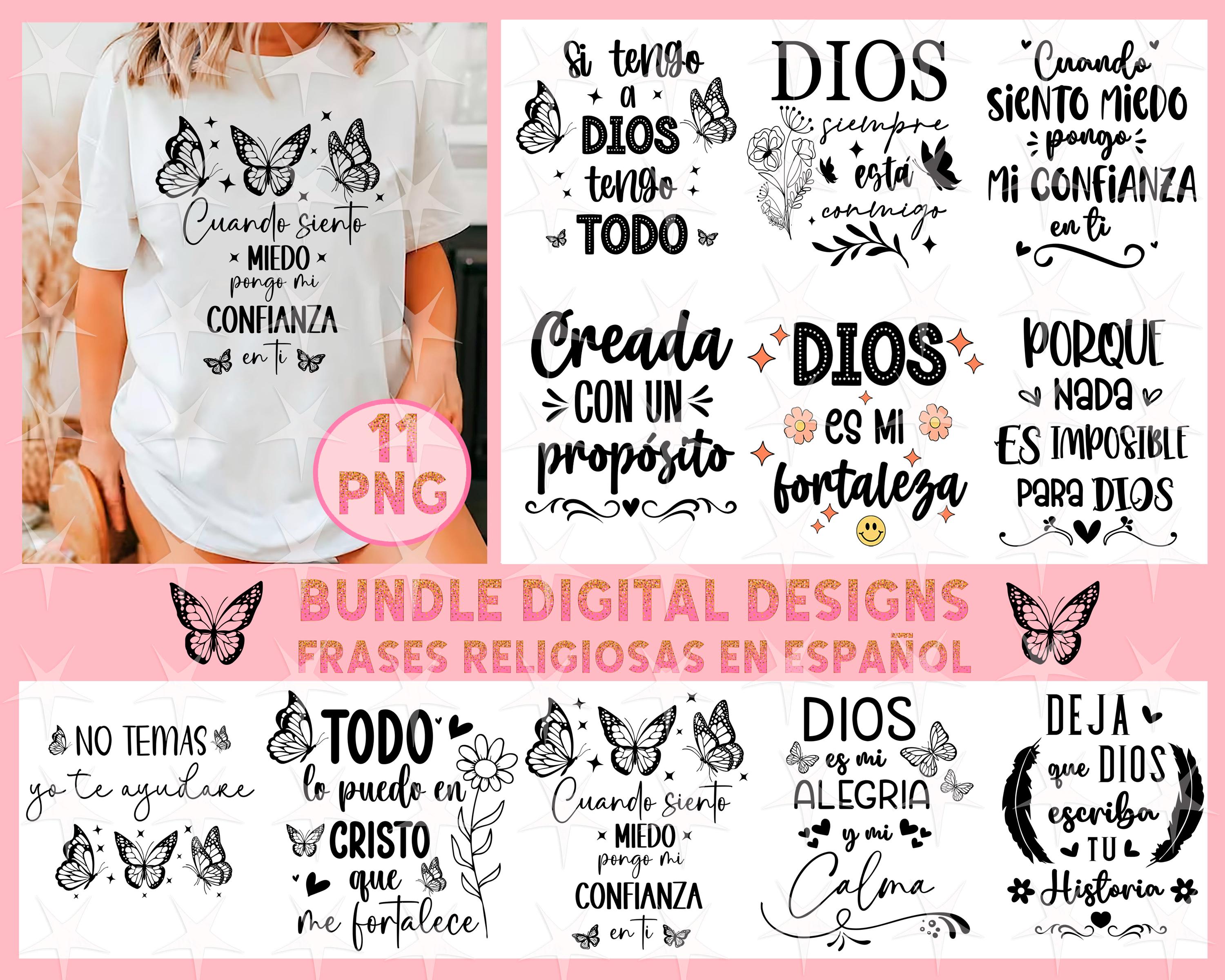 Spanish Religious Quotes PNG Bundle: Christian Bible Verses (digital  Download) - Etsy, image size:3000x2400
