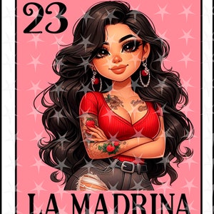 Loteria card en espanol, Sublimation Design, Sublimation Digital Design, Instant Download, Spanish Design, La Madrina, PNG Loteria card