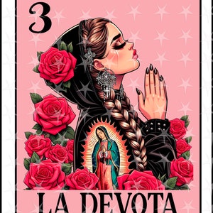 Carte Loteria en espagnol, Design par sublimation, Design numérique par sublimation, Téléchargement instantané, Design espagnol, La Devota, PNG Carte Loteria