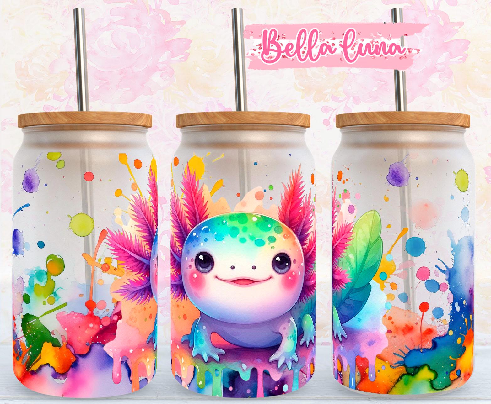 Axolotl Glass - Etsy UK
