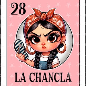 La Chancla Loteria Card Sublimation Design (Digital Download)